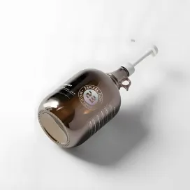 Amber Glass Gallon Pump Bottle 06
